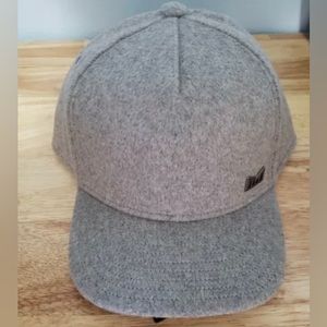 Rare Melin The Captain leather strap back hat grey